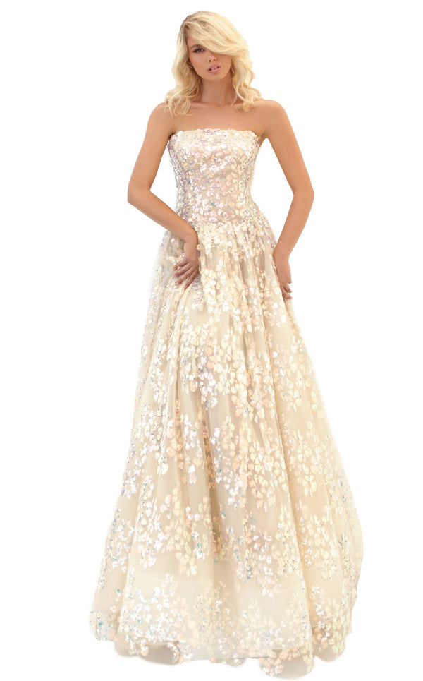 Tarik Ediz 50730 Dress Ivory