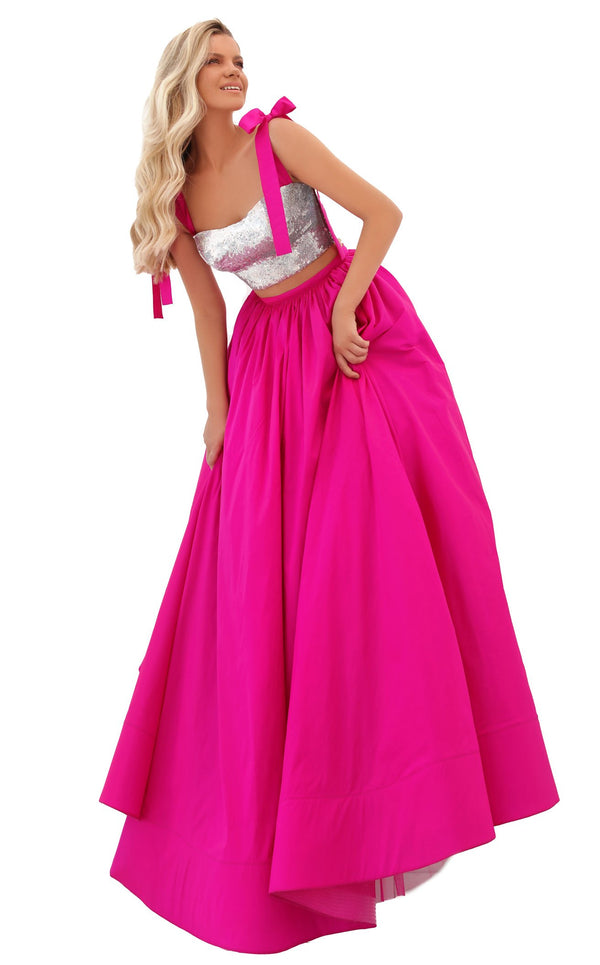 Tarik Ediz 50735 Dress Fuchsia