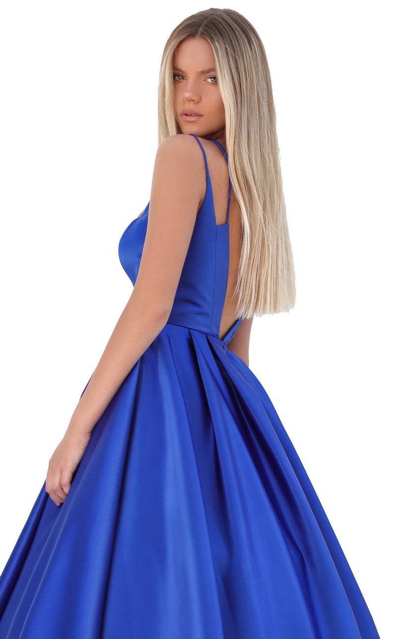 Tarik Ediz 50736 Dress Royal-Blue
