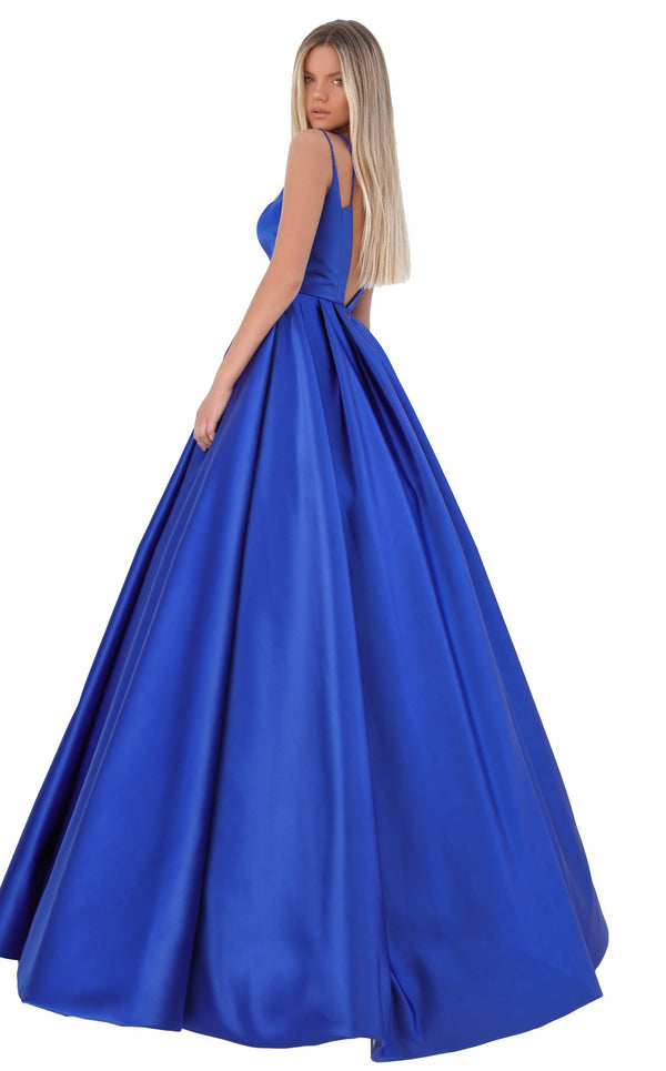 Tarik Ediz 50736 Dress Royal-Blue