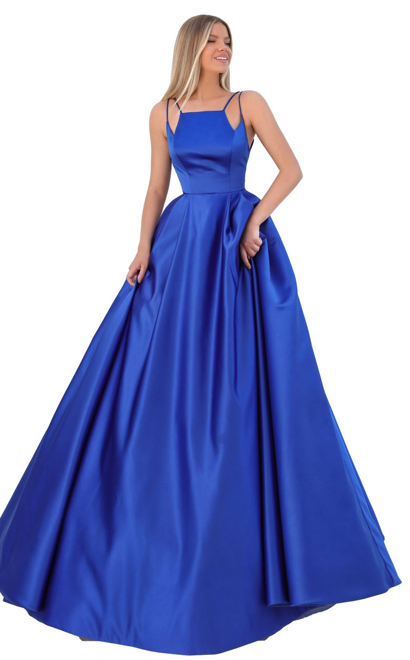 Tarik Ediz 50736 Dress Royal-Blue