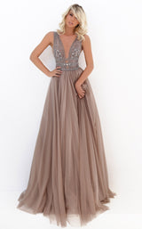 1 of 4 Tarik Ediz 50740 Dress Almondine