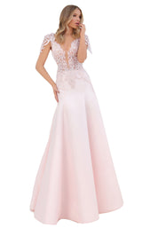 1 of 4 Tarik Ediz 50746 Dress Pink