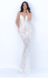 1 of 4 Tarik Ediz 50750 Dress Ivory