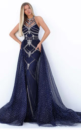 1 of 4 Tarik Ediz 50753 Dress Navy