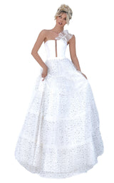 1 of 4 Tarik Ediz 50754 Dress Ivory