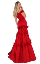 2 of 4 Tarik Ediz 50755 Dress Red