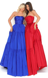 2 of 4 Tarik Ediz 50758 Dress Red