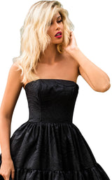 7 of 8 Tarik Ediz 50759 Dress Black