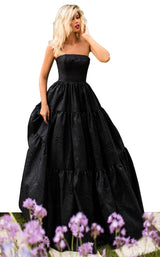 3 of 8 Tarik Ediz 50759 Dress Black