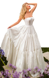 2 of 8 Tarik Ediz 50759 Dress Ivory