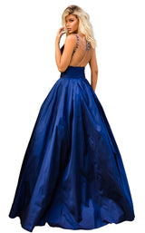 2 of 4 Tarik Ediz 50763 Dress Navy