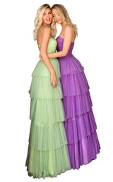 2 of 4 Tarik Ediz 50768 Dress Green