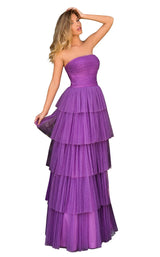 1 of 4 Tarik Ediz 50768 Dress Purple