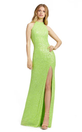 1 of 3 Mac Duggal 5077 Dress Lime