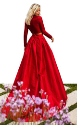 Tarik Ediz 50770 Dress Red