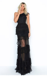 1 of 4 Tarik Ediz 50772 Dress Black