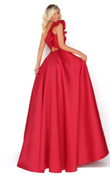 2 of 4 Tarik Ediz 50776 Dress Red