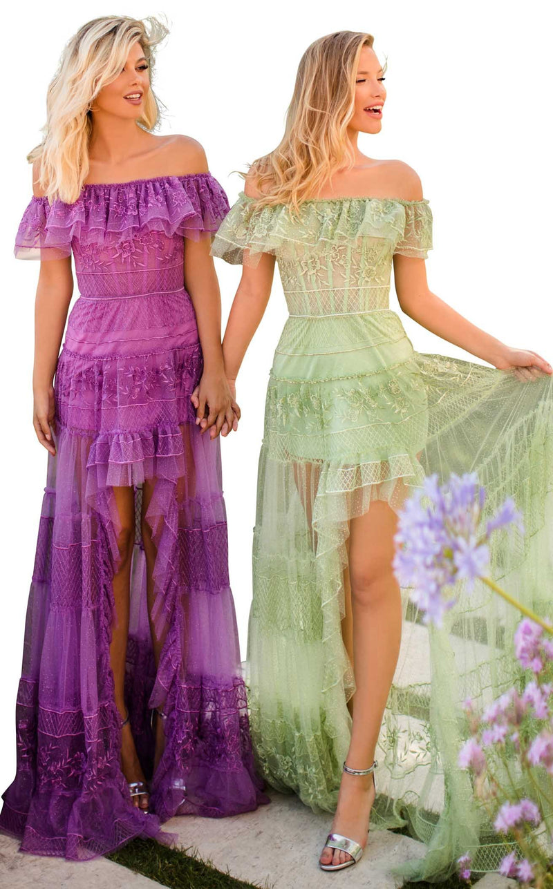 Tarik Ediz 50777 Dress Purple