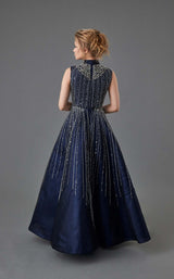 2 of 3 In Couture 5077 Dress Navy-Silver