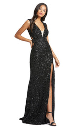 1 of 4 Mac Duggal 5086M Dress Black