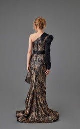 2 of 3 In Couture 5087 Dress Black-Gold