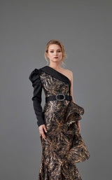 3 of 3 In Couture 5087 Dress Black-Gold