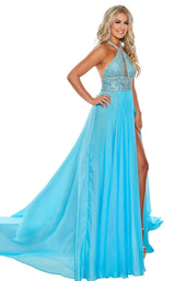 Rachel Allan 5096 Dress Periwinkle-Light-Blue