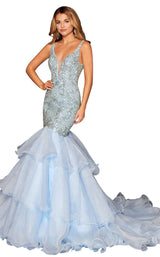 2 of 6 Rachel Allan 5099 Dress Light-Blue