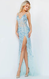 2 of 4 Jovani 05872 Light-Blue