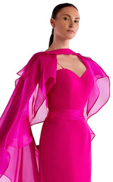 2 of 2 Edward Arsouni Couture SS0510 Dress Fuchsia