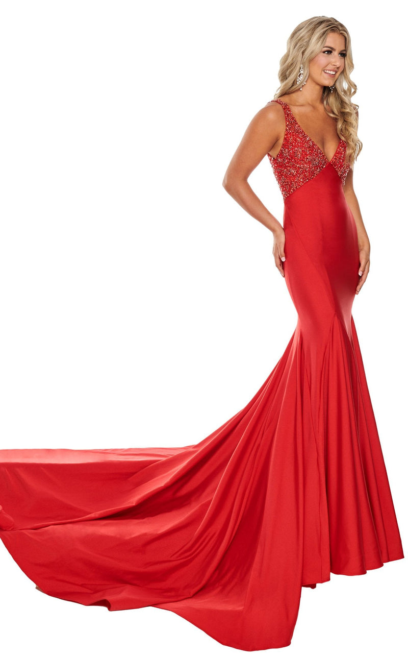 Rachel Allan 5102 Dress Red