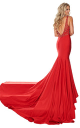 3 of 6 Rachel Allan 5102 Dress Red