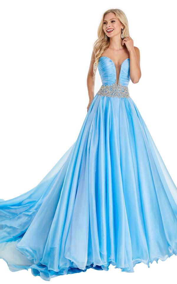 Rachel Allan 5103 Dress Periwinkle