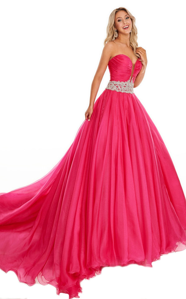 Rachel Allan 5103 Dress Fuchsia