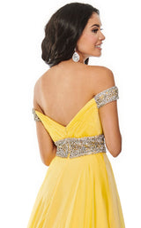 6 of 6 Rachel Allan 5105 Dress Yellow