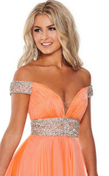 5 of 6 Rachel Allan 5105 Dress Coral