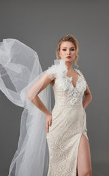 4 of 4 In Couture 5105 Dress Ivory