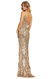 2 of 3 Mac Duggal 5107M Dress Nude-Gold