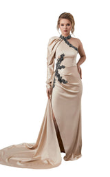 1 of 3 In Couture 5107 Dress Champagne
