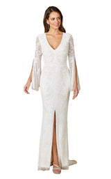 1 of 2 Lara 51085 Dress Ivory