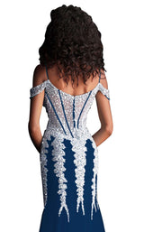 35 of 36 Jovani 51115 Navy/Navy