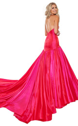 3 of 6 Rachel Allan 5112 Dress Magenta