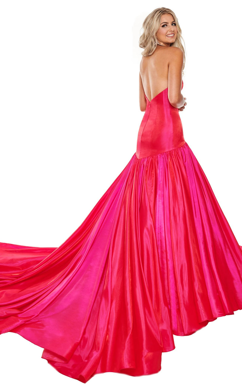 Rachel Allan 5112 Dress Magenta