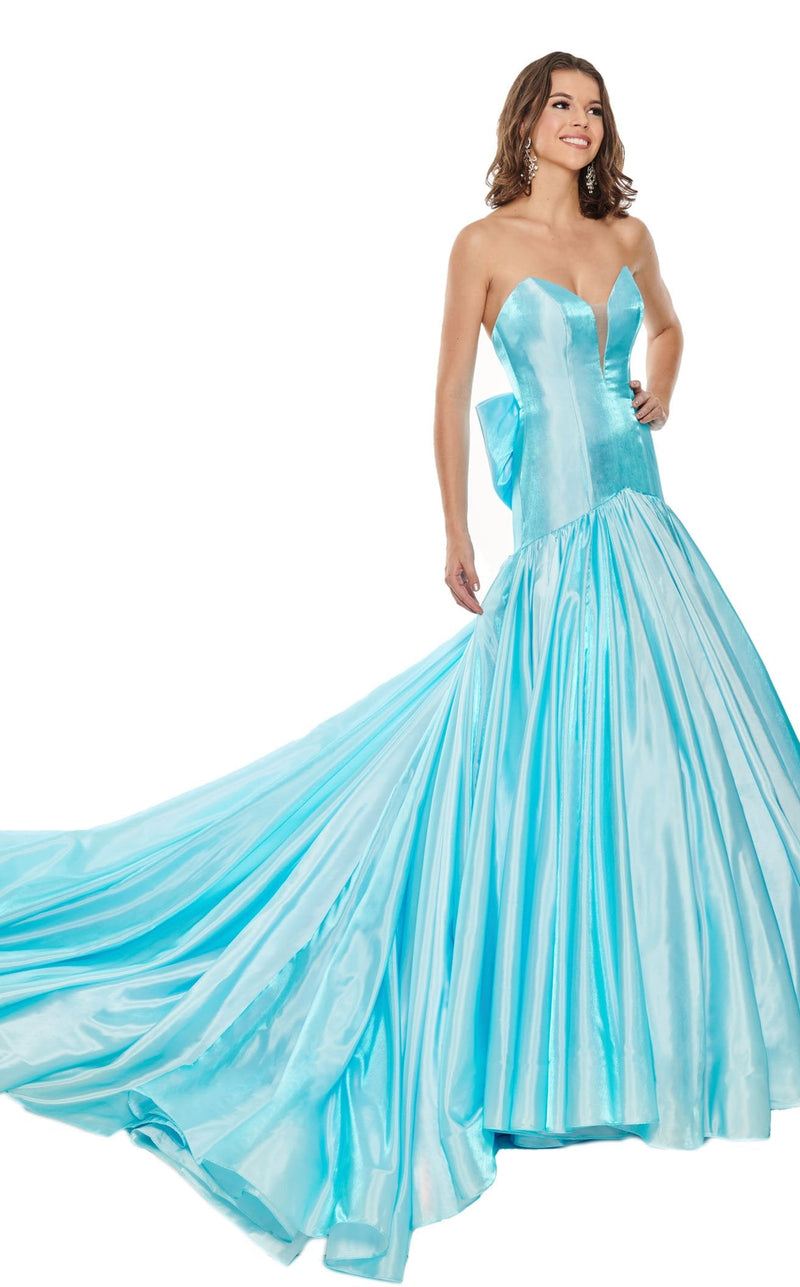 Rachel Allan 5112 Dress Light-Blue