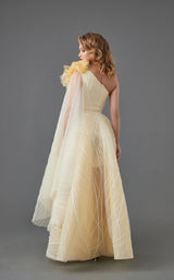 2 of 3 In Couture 5113 Dress Ivory-Yellow