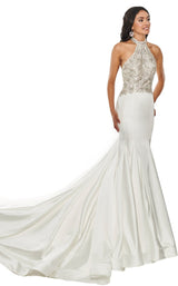 1 of 5 Rachel Allan 5114 Dress White