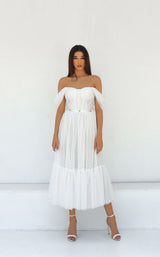 1 of 4 Tarik Ediz 51140 Dress Ivory