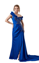 1 of 3 In Couture 5117 Dress Royal-Blue