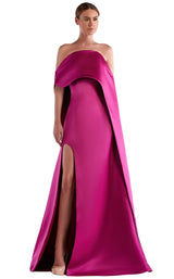 1 of 2 Edward Arsouni Couture SS0512 Dress Fuchsia